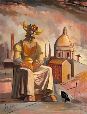 Fabrizio Spadini  
Composizione urbana, 2020
