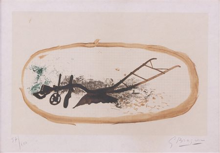 GEORGES BRAQUE, "La charrue", 1960