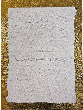 PAOLO MASI, Senza titolo (Bianco-oro), 2024