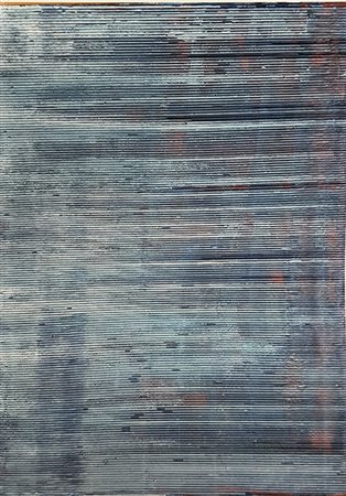PAOLO MASI, Senza titolo (Azzurro scuro), 2017