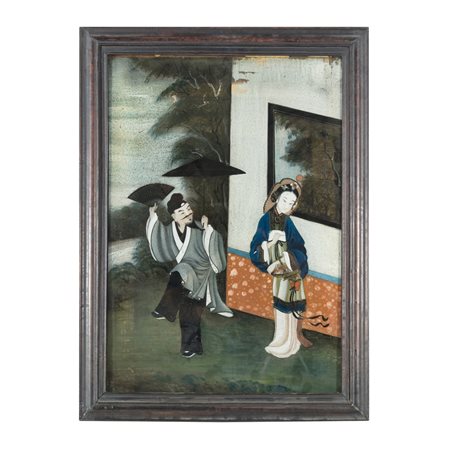 Pannello, Cina, seconda metà XIX inizio XX secolo
