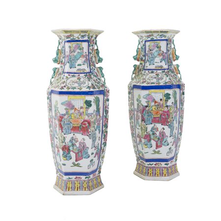 Coppia di vasi, Cina, XIX secolo