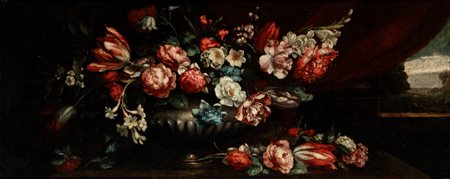Scuola dell'Italia settentrionale, fine secolo XVII - inizi secolo XVIII - Natura morta di fiori