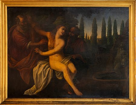 Scuola bolognese, secolo XVII - Susanna e i vecchioni