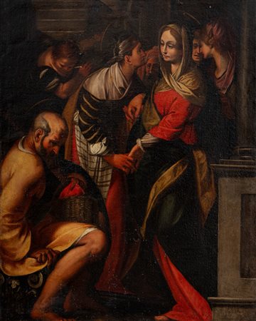 Bottega di Giovanni Battista Crespi, detto il Cerano (Cerano 1573 - Milano 1632) - Visitazione