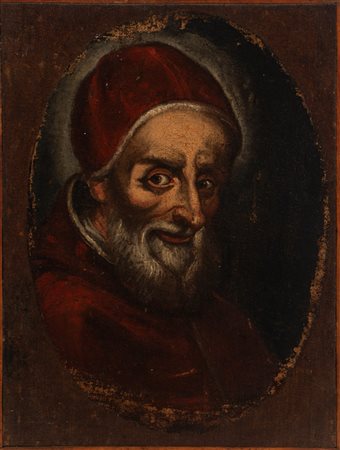 Scuola italiana, secolo XVII - Ritratto di Papa Gregorio XIV, al secolo Niccolò Sfondrati, pontefice dal 1590 al 1591