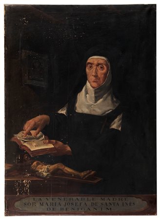 Juan José  Puerto Villanueva (Villarroya de los Pinares ,Teruel 1852 - Roma 1906)  - Ritratto della venerable Madre Suor Maria Josefa de Santa Ines de Beniganim 
