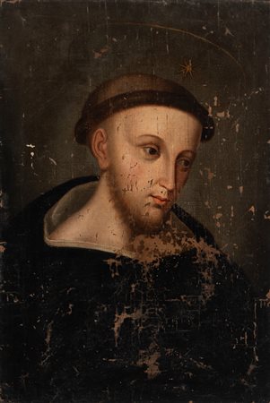 Scuola italiana, secolo XVII - Santo domenicano
