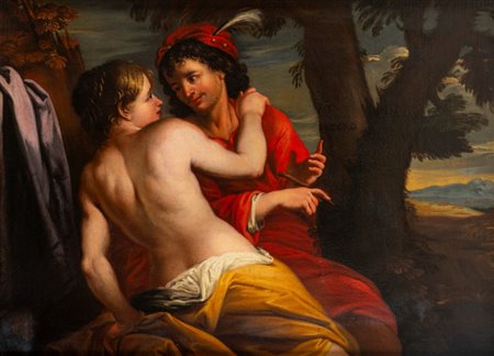 Scuola veneta, secolo XVII - Angelica e Medoro