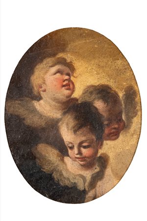 Scuola napoletana, secolo XVIII - Tre cherubini