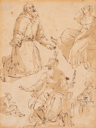 Scuola veneta, secolo XVI - Studio di figure 