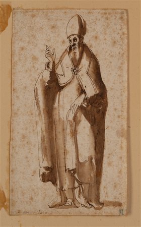 Scuola veneta, fine secolo XVI - Santo vescovo