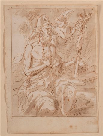 Attribuito a Giuseppe Antonio Pianca (Agnona, 1703 – Milano, 1762) - San Girolamo nel deserto