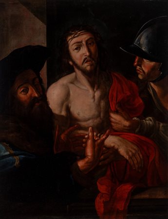 Ambito di Caravaggio - Ecce Homo con Pilato e un soldato