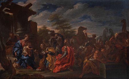 Attribuito a Corrado Giaquinto (Molfetta 1703 - Napoli 1766) - Adorazione dei Magi