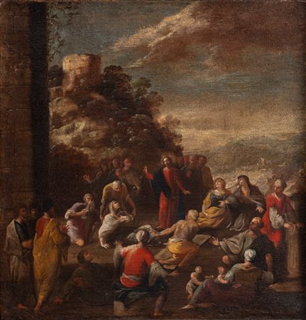 Scipione Compagno (Napoli 1624 - 1680)  - Resurrezione di Lazzaro