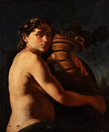 Pittore caravaggesco nordico attivo in Italia nella prima metà del secolo XVII - Bacco