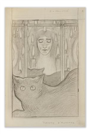 Alberto Martini "Plainte d'automne - Mallarmé" (1908-1909)
matita su carta
cm 31