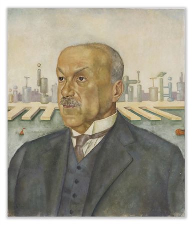 Leonor Fini "Portrait d'Italo Svevo" 1928
olio su tavola
cm 54x45,5
Firmato e da