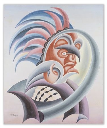 Fortunato Depero "Indiano" 1951-52 circa
tempera su carta intelata
cm 69,5x59,5