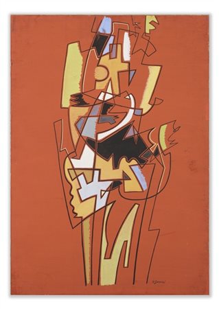 GINO SEVERINI "Danseuse" 1952 - 53 circa
tempera su carta intelata
cm 72,4x51,2