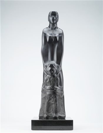 JIMÉNEZ DEREDIA "Rotture con il passato" 1981
marmo nero del Belgio
cm 57x19x15,