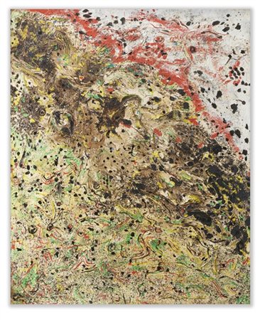 Enrico Baj "Paesaggio" 1957
olio su tela
cm 108x89
Firmato e datato 57 in alto a