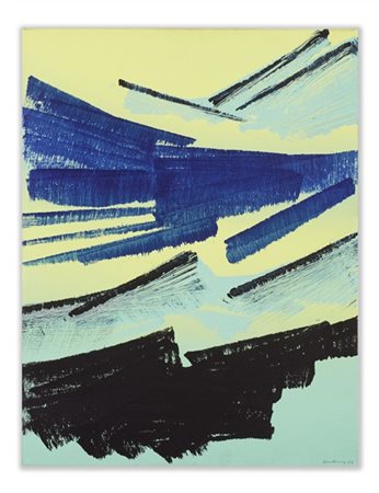 Hans Hartung "T1966-K13" 1966
acrilico su tela
cm 65x50
Firmato e datato 66 in b