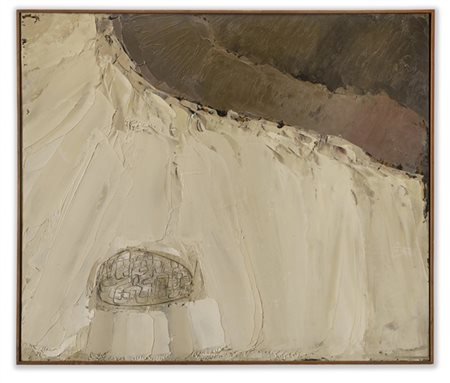 William Congdon "Sahara N 2 Africa N 10" 1970
olio su tavola
cm 85x100
Siglato,