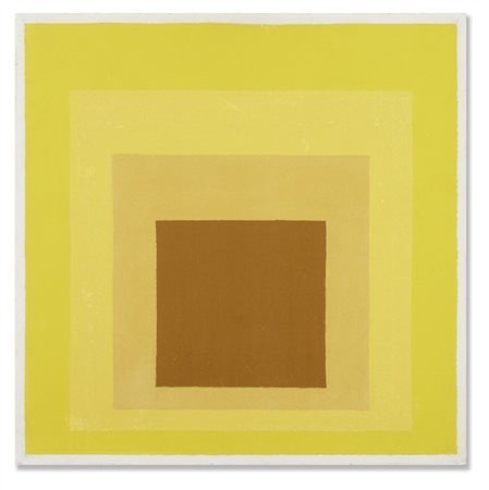 JOSEF ALBERS "Study for Homage to the Square: Full Tenor" 1959
olio su masonite