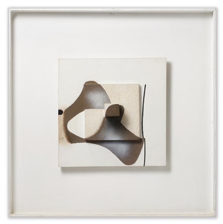 VICTOR PASMORE "Brown development in 1 movement - projective painting" 1973
olio