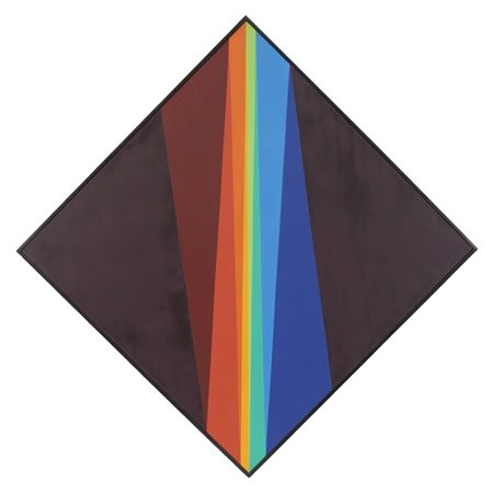 MAX BILL "Konzentration gegen gelb" 1964-75
olio su tela
diagonale cm 170, lati