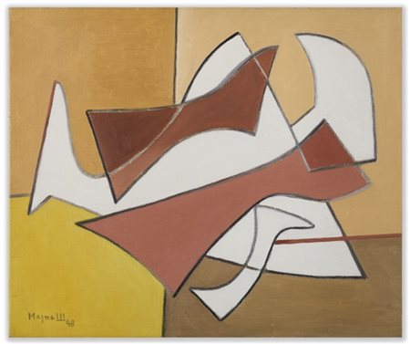 ALBERTO MAGNELLI "Entente Secrète" 1948
olio su tela
cm 46x55
Firmato e datato 4