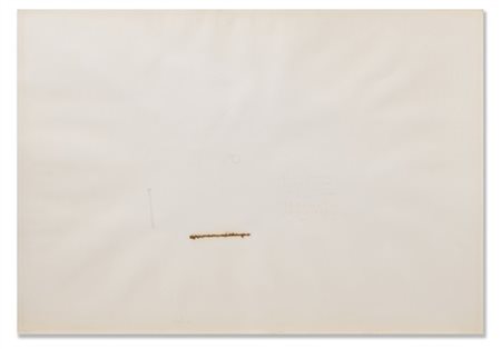 Pier Paolo Calzolari "Senza titolo" 1971
tecnica mista e tabacco su carta
cm 70x