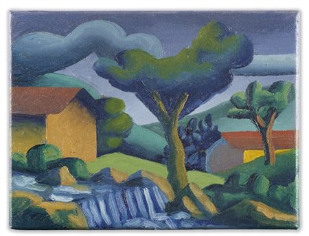 Salvo "Senza titolo" 2013
olio su tela
cm 18x24
Firmato al retro 

Provenienza
G