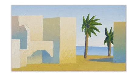 Salvo "Djerba" 1995
olio su tavola
cm 19x33
Firmato e titolato al retro

Proveni