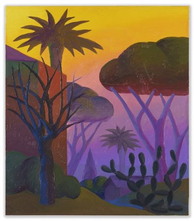 Salvo "Una sera" 1990
olio su tela
cm 80x70
Firmato, titolato e datato 90 al ret