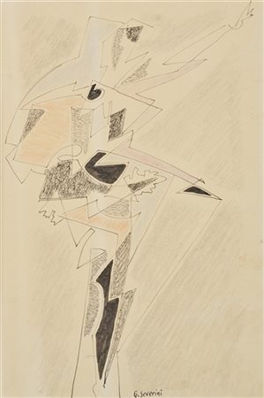 GINO SEVERINI "Danzatrice" 1960 circa
pastello su carta
cm 29,5x20
Firmato in ba