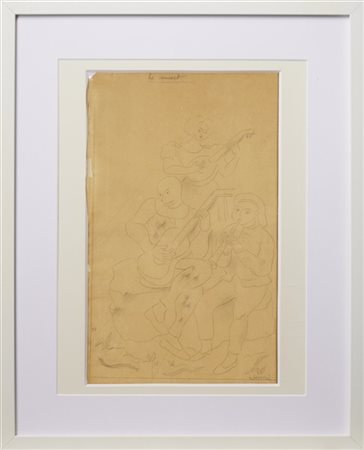 GINO SEVERINI "Le concert" 1929-1930
matita su carta lucida
cm 40x26
Firmato e t
