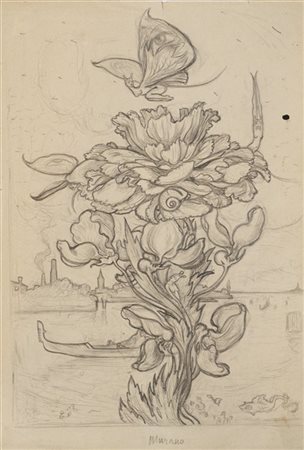 Alberto Martini "Murano" 
matita su carta
cm 31x21
Titolato in basso al centro