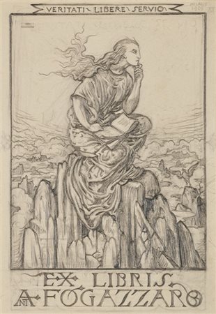 Alberto Martini "Fogazzaro" 1905
matita su carta
cm 19,5x13,5
Titolato, datato e
