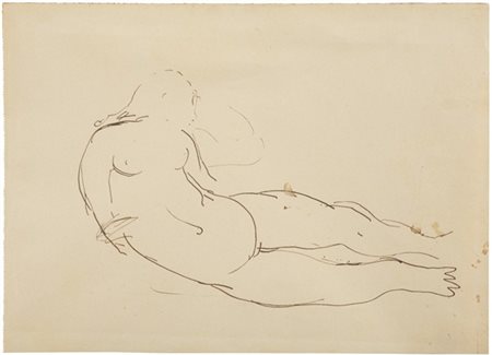 Marino Marini "Nudo sdraiato" anni '30
inchiostro su carta
cm 23x32

Provenienza