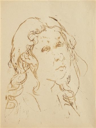 AFRO "Ritratto di Serena" 1940
disegno a calco su carta
cm 27,5x20,5

Provenienz