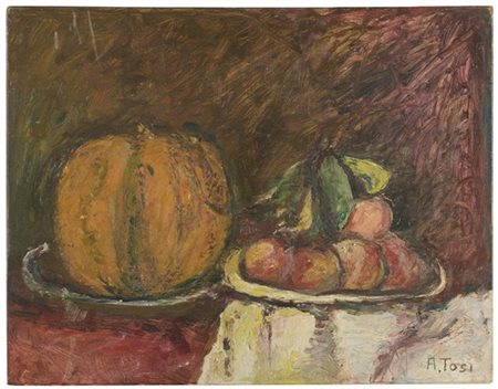 Arturo Tosi "Natura morta" 
olio su tavola
cm 39x50,5
Firmato in basso a destra
