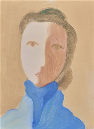 Virgilio Guidi "Testa" 1956
olio su cartone telato
cm 40x30
Firmato in basso a d