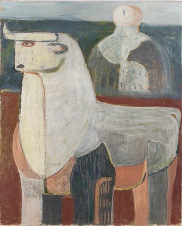Salvatore Fiume "Immagini sulla costa" 1957
olio su tela
cm 91x74
Firmato e data