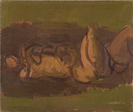 Ennio Morlotti "Studio di nudo" 1967
olio su tela
cm 80x96
Firmato e datato 67 i