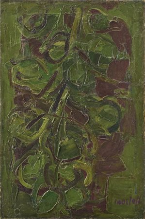 Ennio Morlotti "Vegetazione" 1961
olio su tela
cm 60x40
Firmato in basso a destr