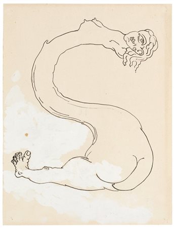 ALBERTO SAVINIO "Capolettera "S"" 1944
inchiostro e tempera su carta
cm 29x22,2