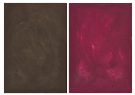 Giulio Turcato "Oltre lo spettro (marrone- amaranto)" 1971
olio e tecnica mista